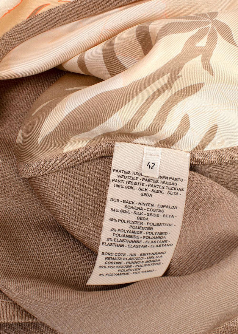 Hermes  'Jungle Love Fluo' Silk Twillaine Printed Sweater