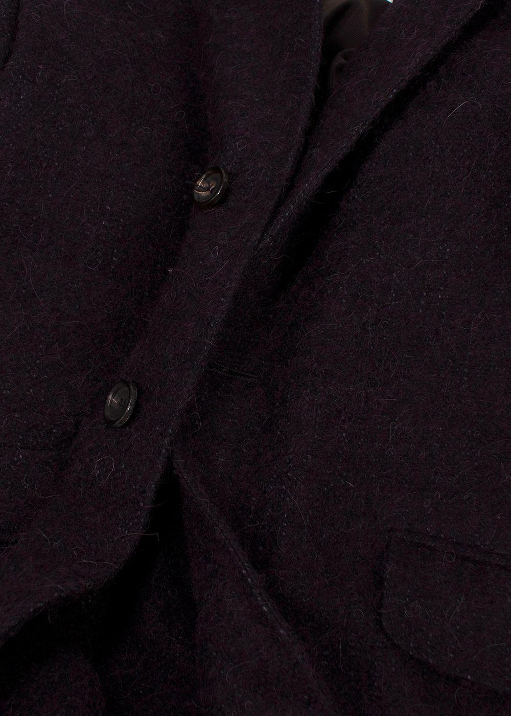 Canali Aubergine Kei Coat