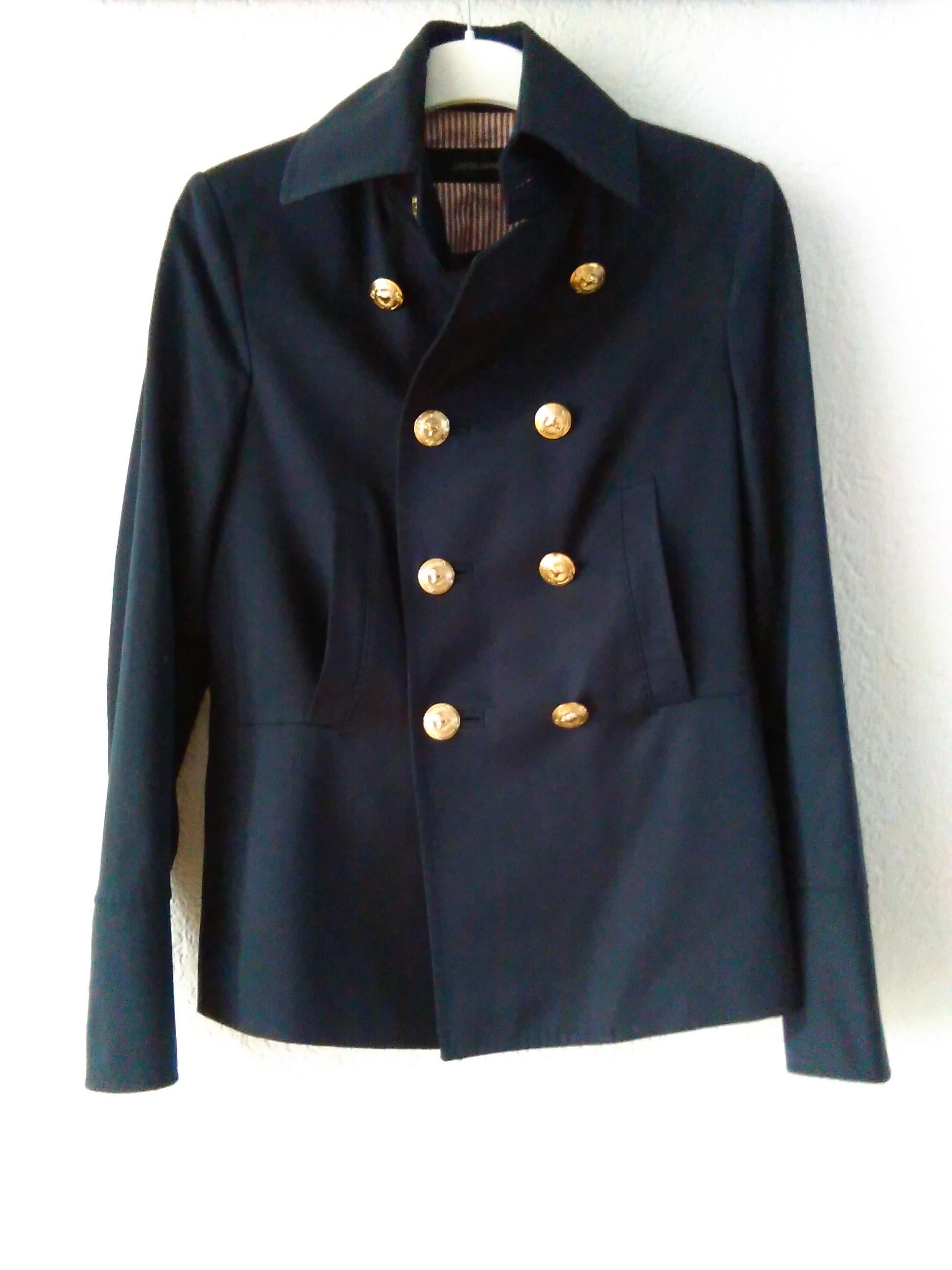 DSquared2 Double Breasted Navy Blue Jacket