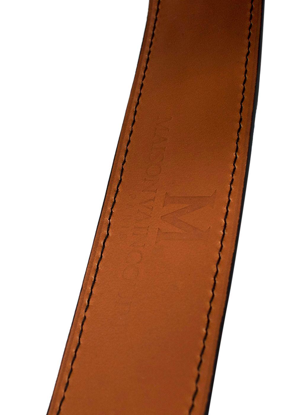 Maison Vaincourt Black crocodile waspie belt 75 - no cites