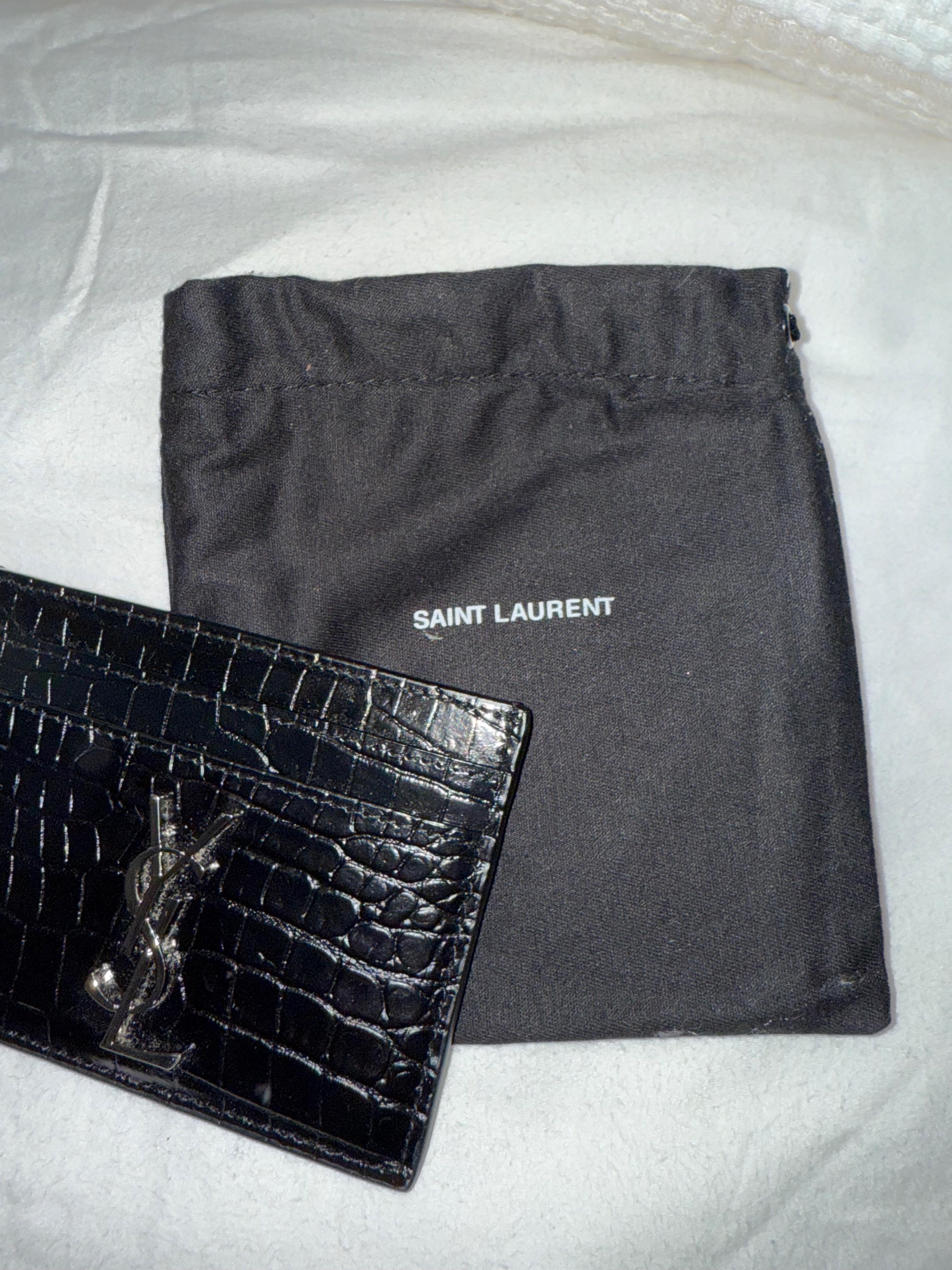 Saint Laurent Black Card Holder