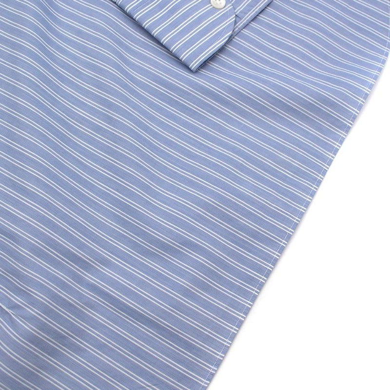 Emanuele Maffeis Blue Cotton Long Sleeve Tailored Shirt