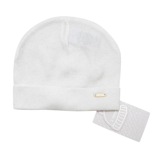 Il Trenino White Soft Cotton Artisanal Beanie
