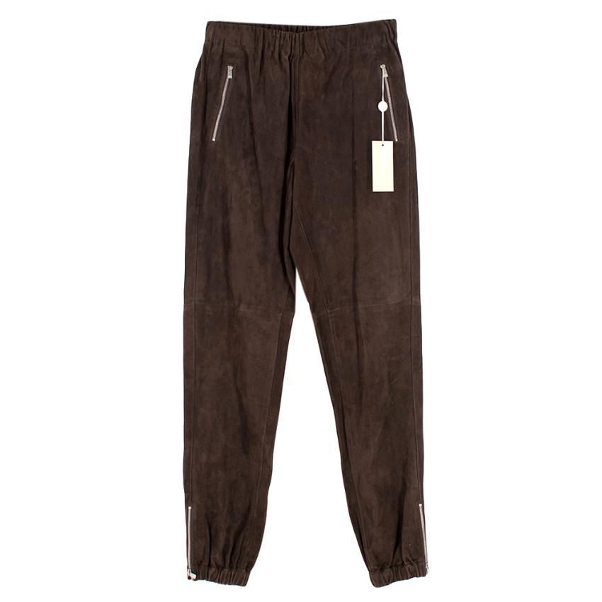 Michael Kors Brown Suede Joggers