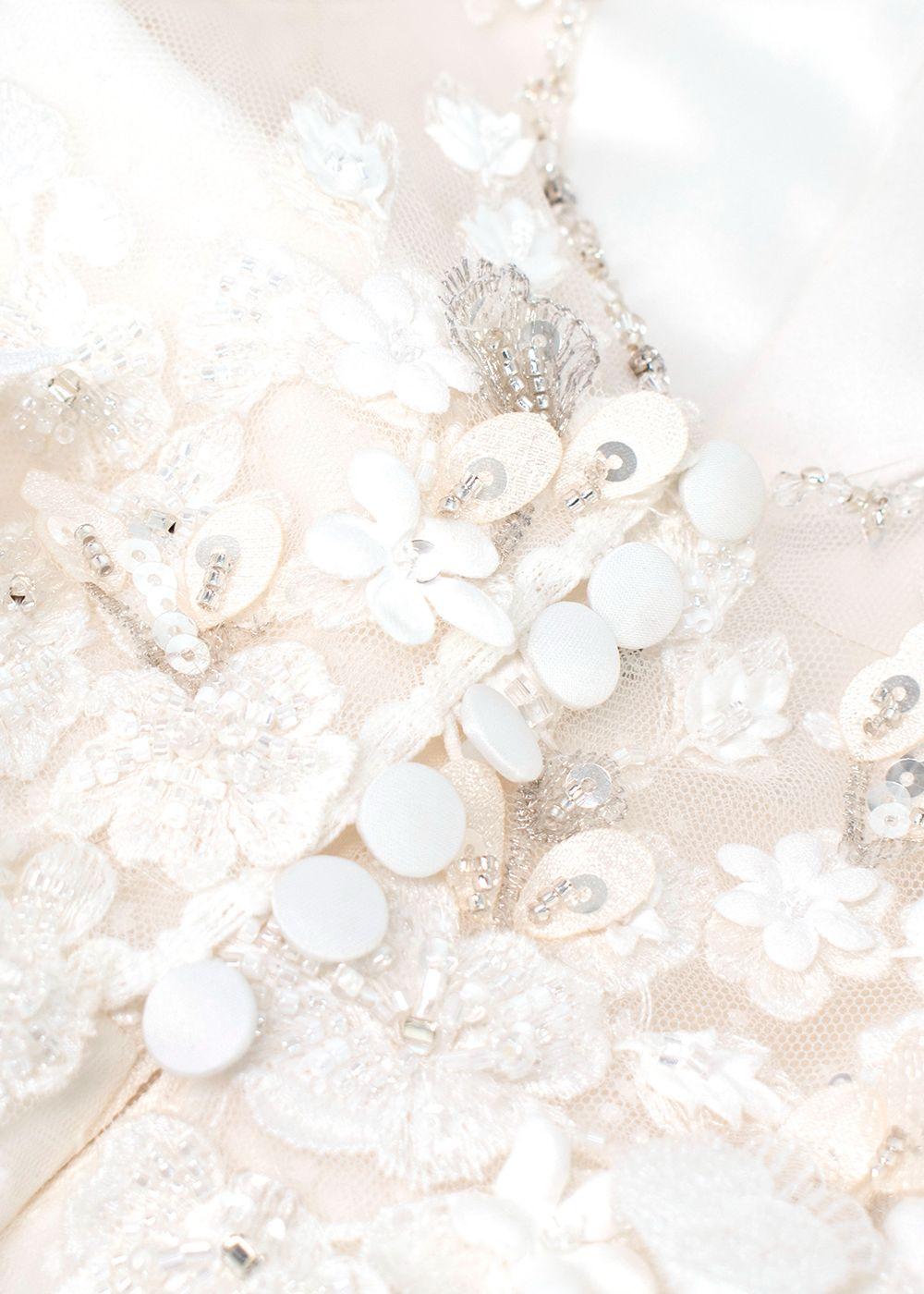 Quinn Harper Kids 10Y White Crystal Embellished Tulle Occasion Dress
