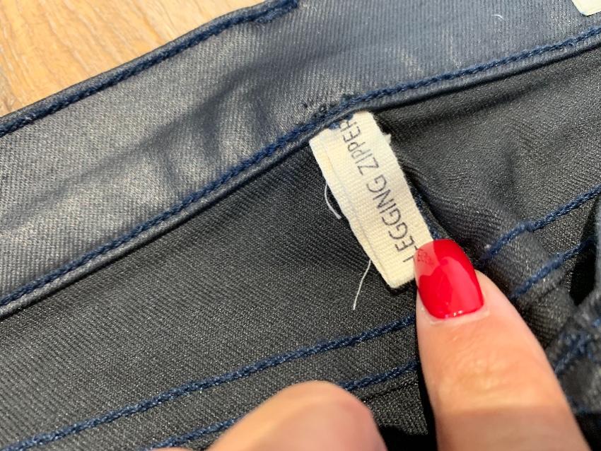 Rag & Bone Zipped-Hem Wet-Look Jeans