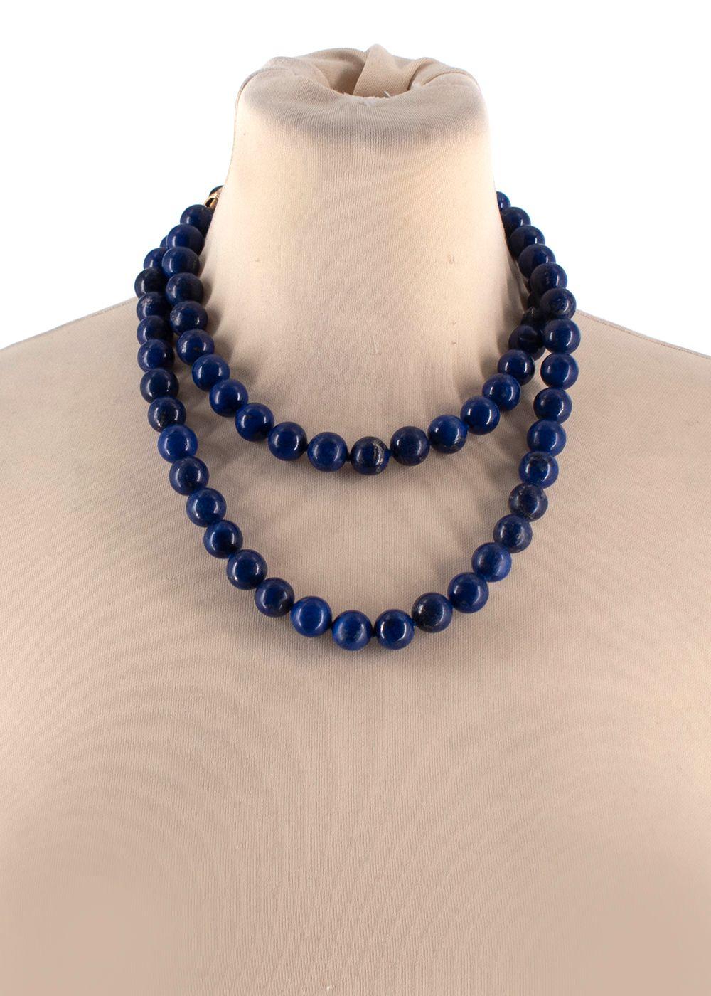 Bespoke Fine Quality Blue Agate Beaded Necklace
