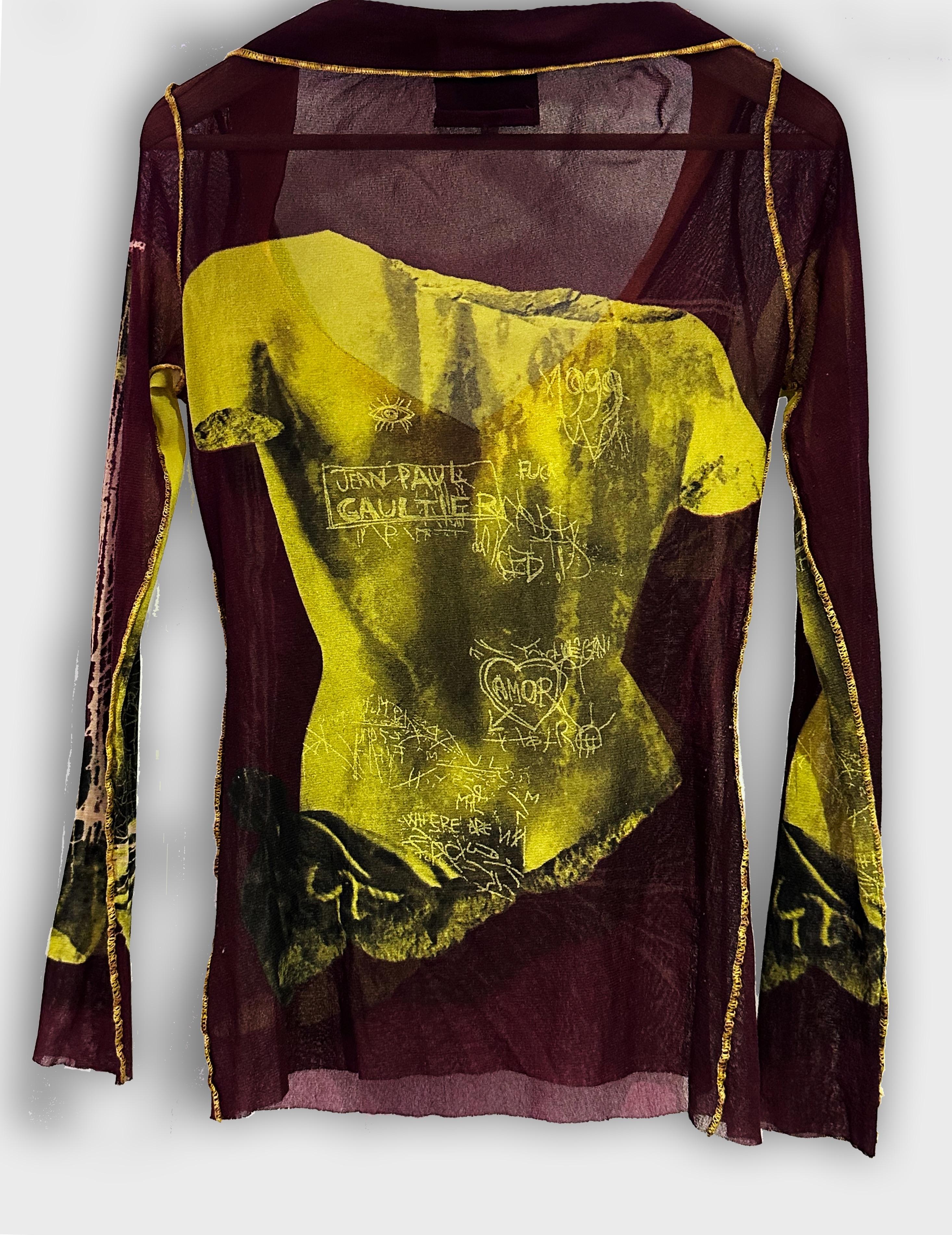 Jean Paul Gaultier Venus De Milo Mesh Top
