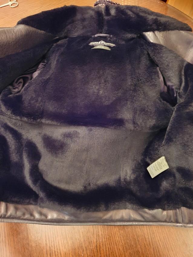 Tom Ford Fur Lined Leather Aviator Jacket