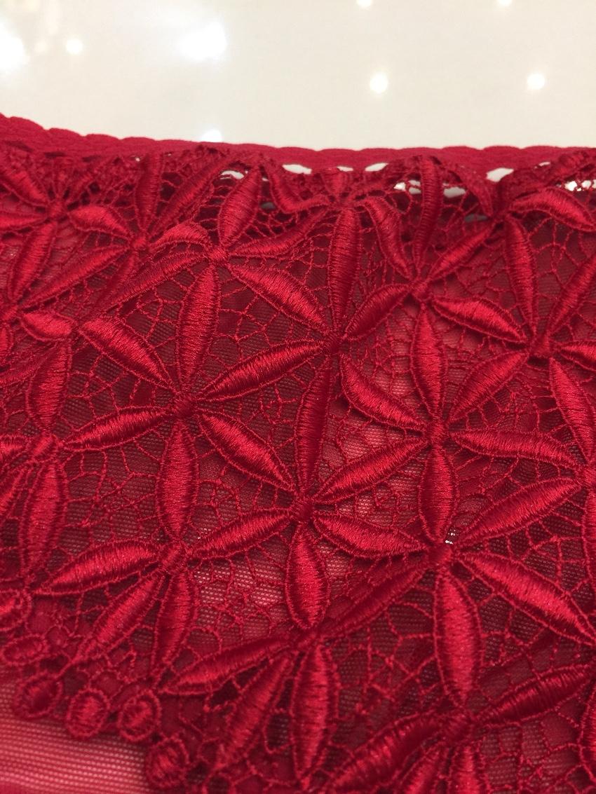 Aubade Paris red guipure lace briefs