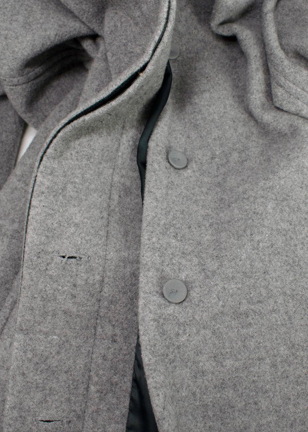 Bevza Grey Longline Wool Coat