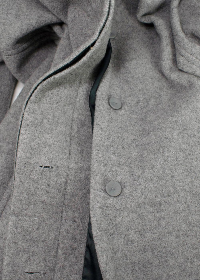 Bevza Grey Longline Wool Coat