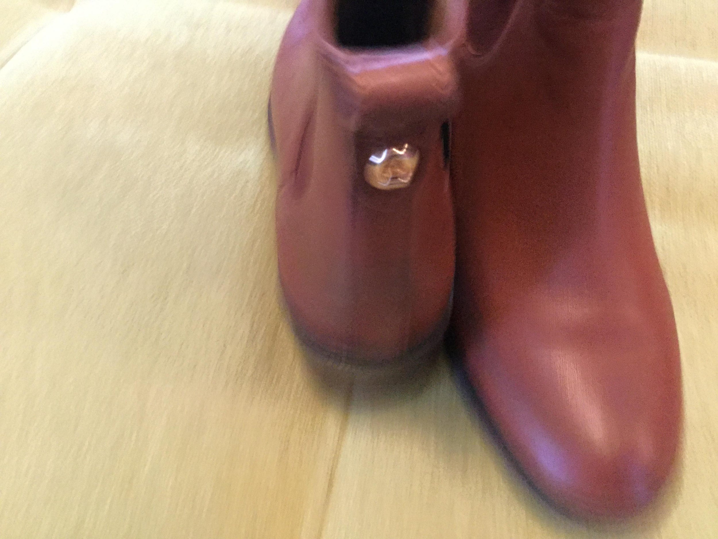 Coach Leather Flat Ankle Boots