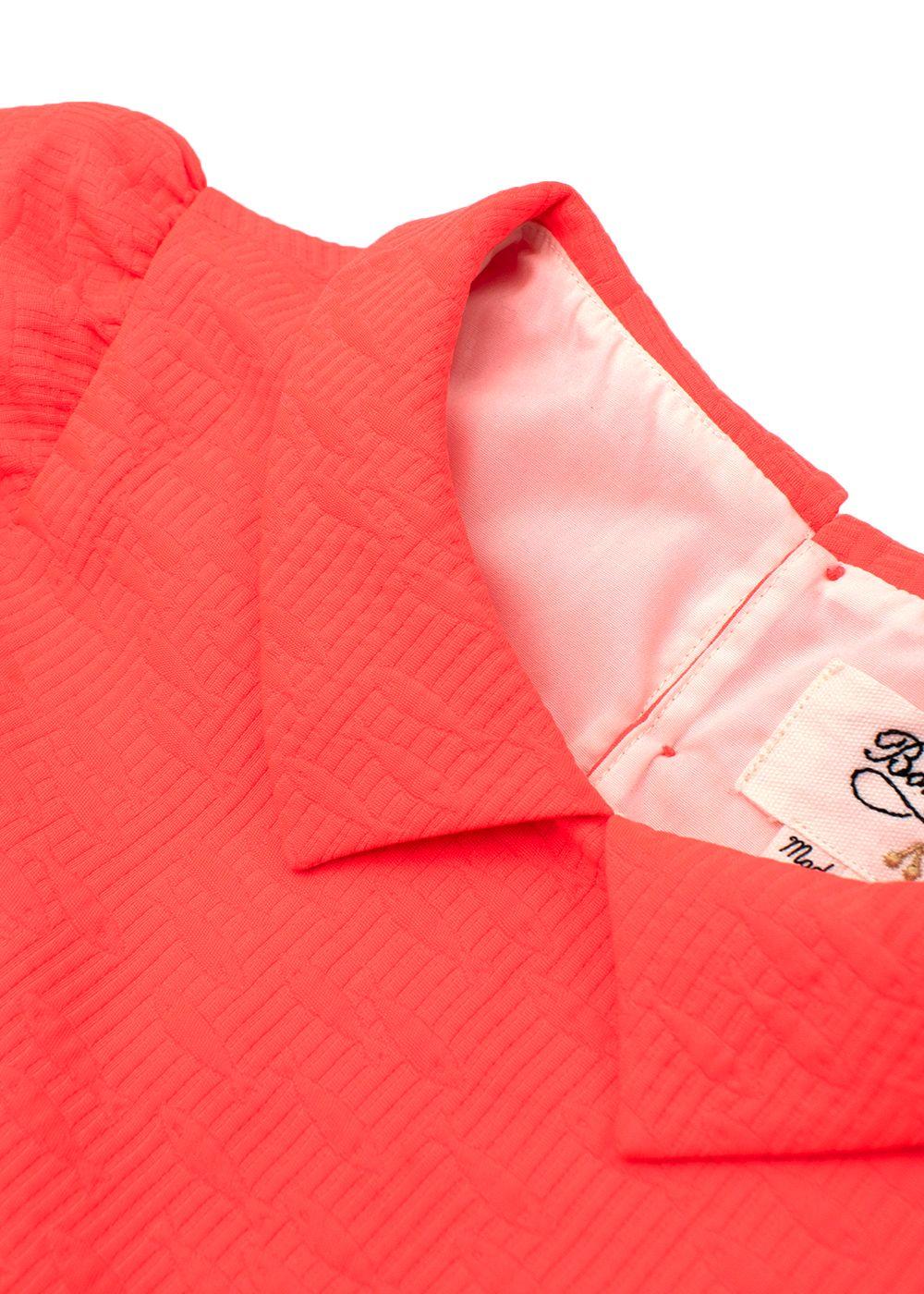 Kids 8Y Coral Textured Dress