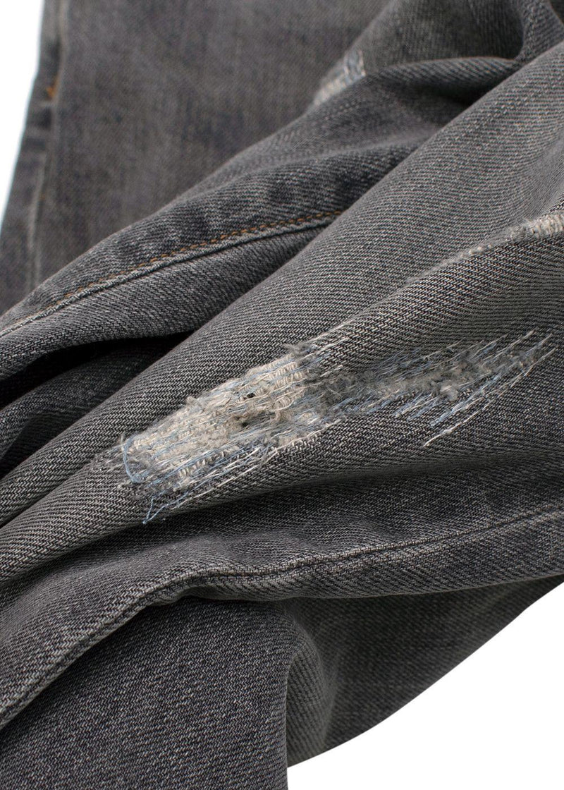 Dolce & Gabanna Distressed Grey Slim-Fit Jeans
