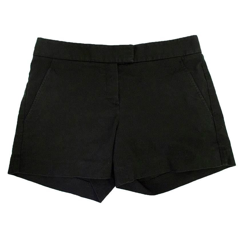 Theory washed black mini shorts