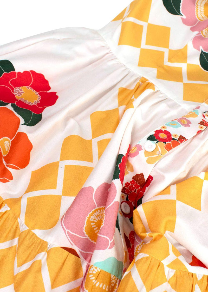 Borgo De Nor Floral Jimena Cotton Maxi Dress