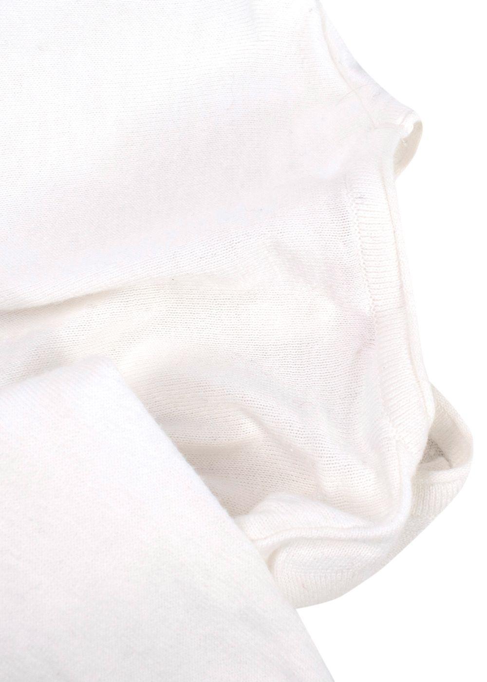 Bonpoint Kids White Knit Cardigan