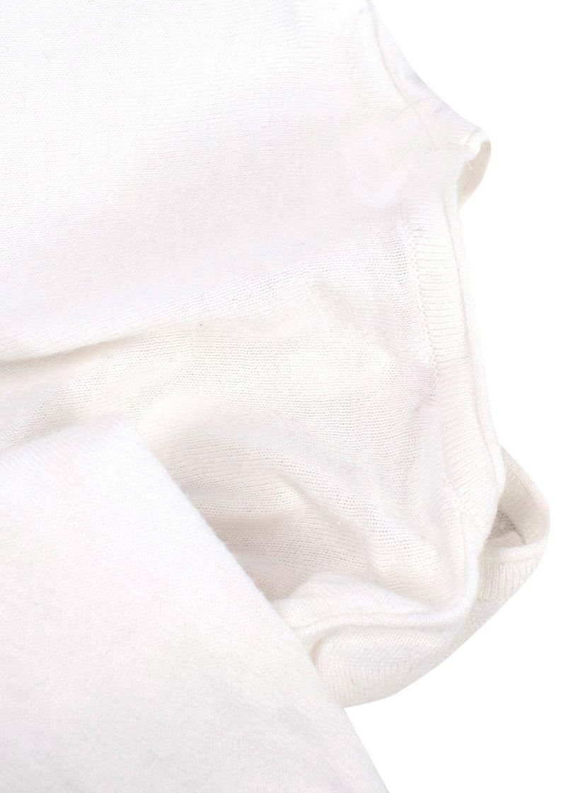 Bonpoint Kids White Knit Cardigan