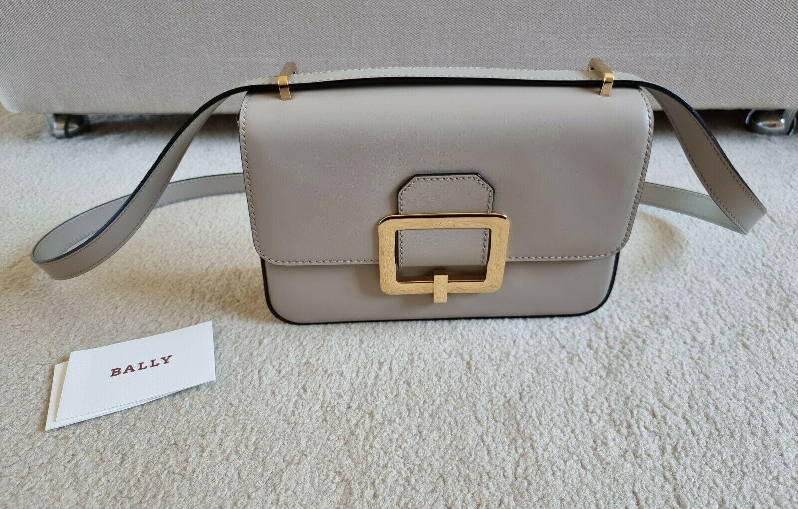 Grey leather Janelle bag