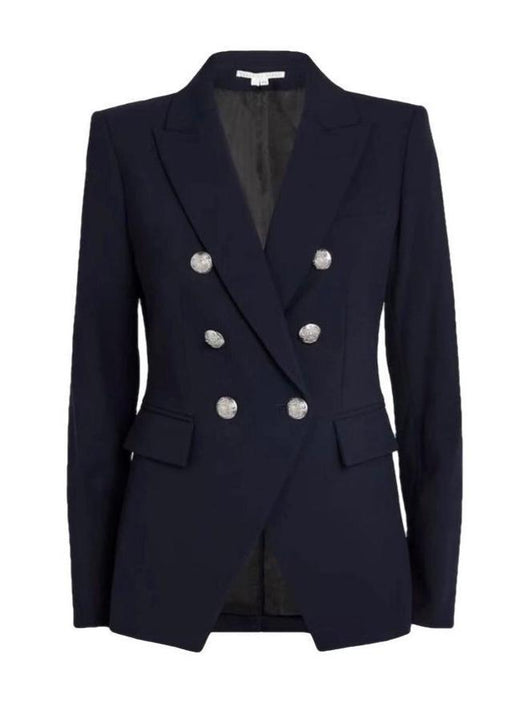 Balmain Navy Double Breasted Blazer