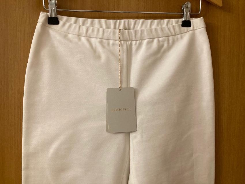 Emilio Pucci White Flared Leg Pants