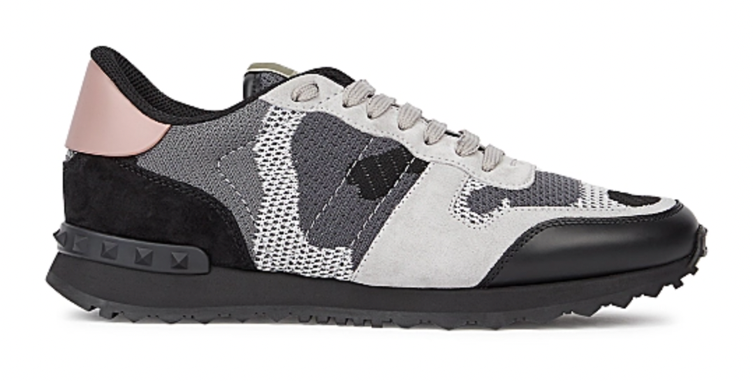 Camouflage Mesh Rockrunner Sneakers
