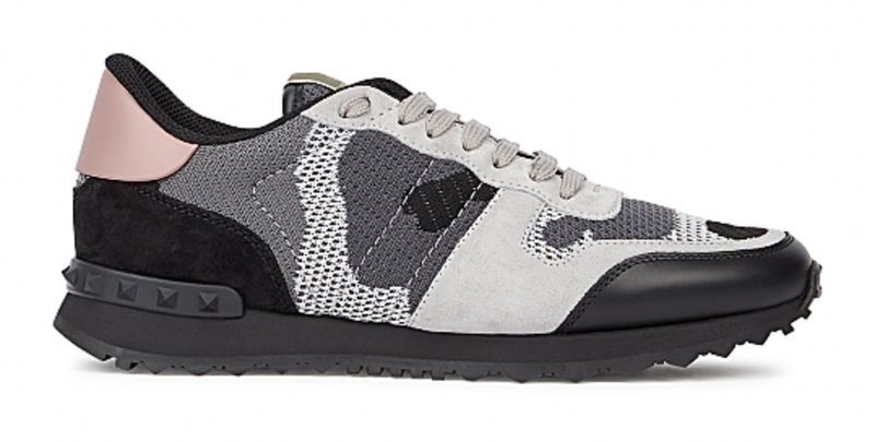 Camouflage Mesh Rockrunner Sneakers