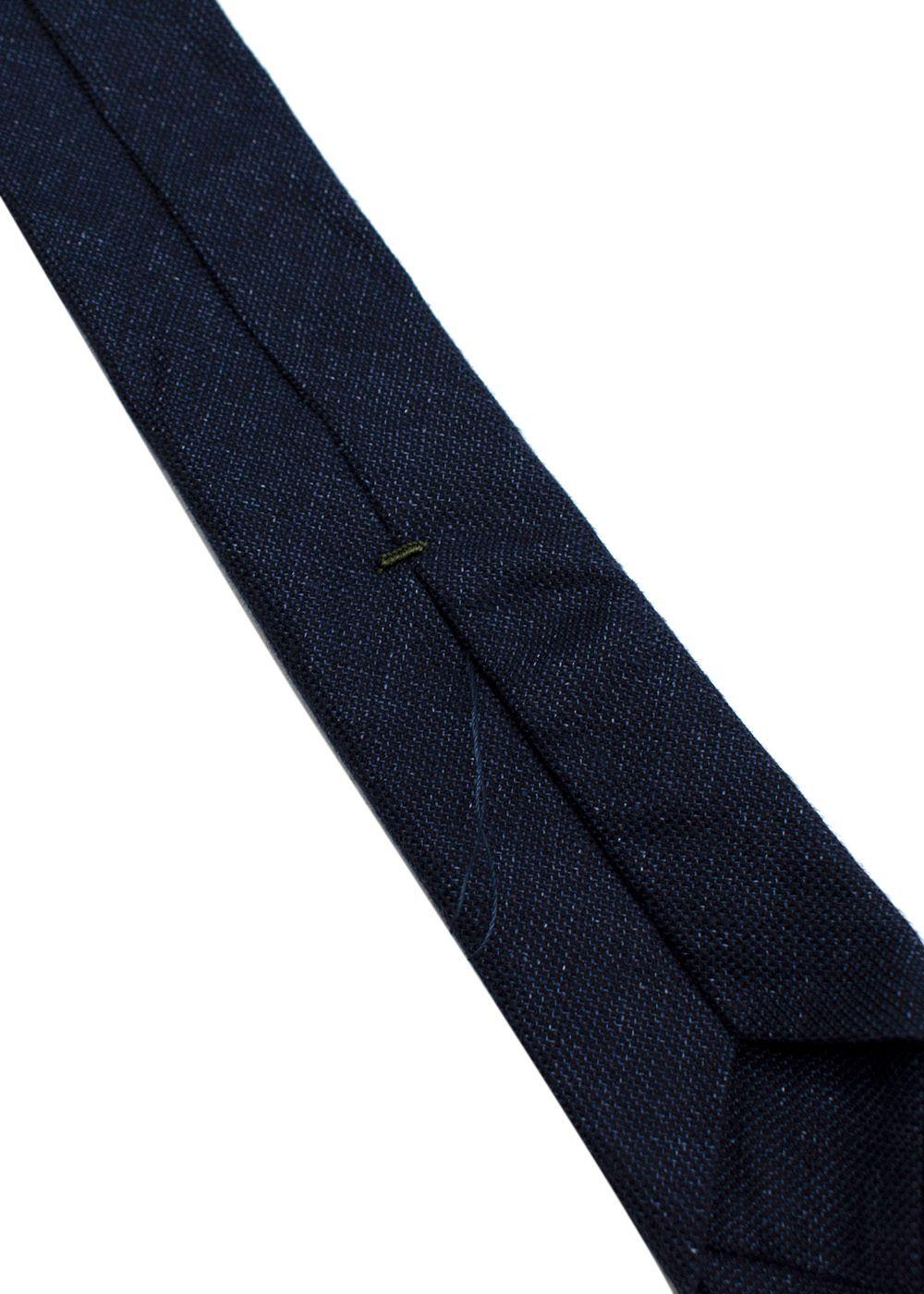 Berluti Navy Hemp-Wool Blend Tie