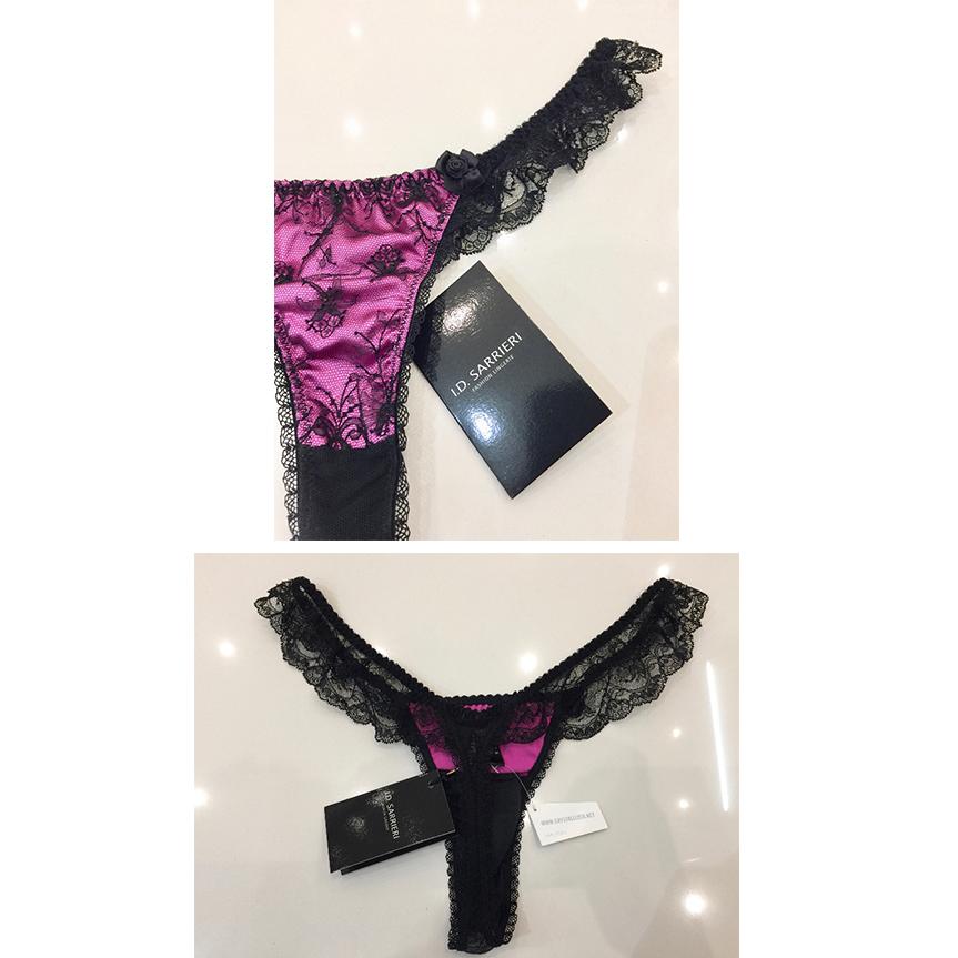 I.D Sarrieri Chantilly Lace & Swarovski Crystal Plunge Bra Set