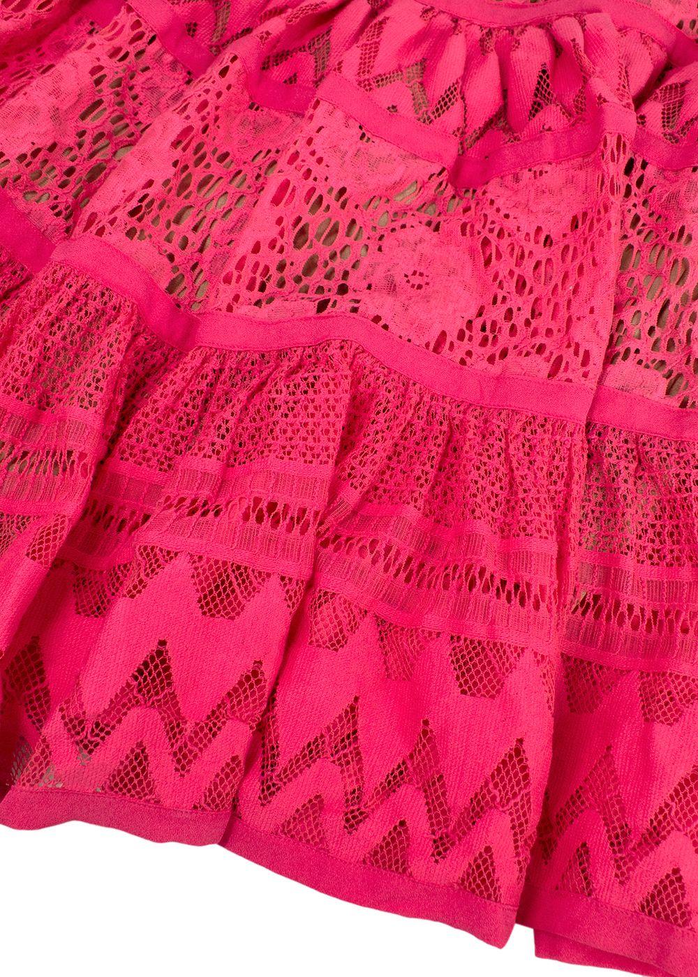 Elie Saab Pink Embroidered Mini Dress