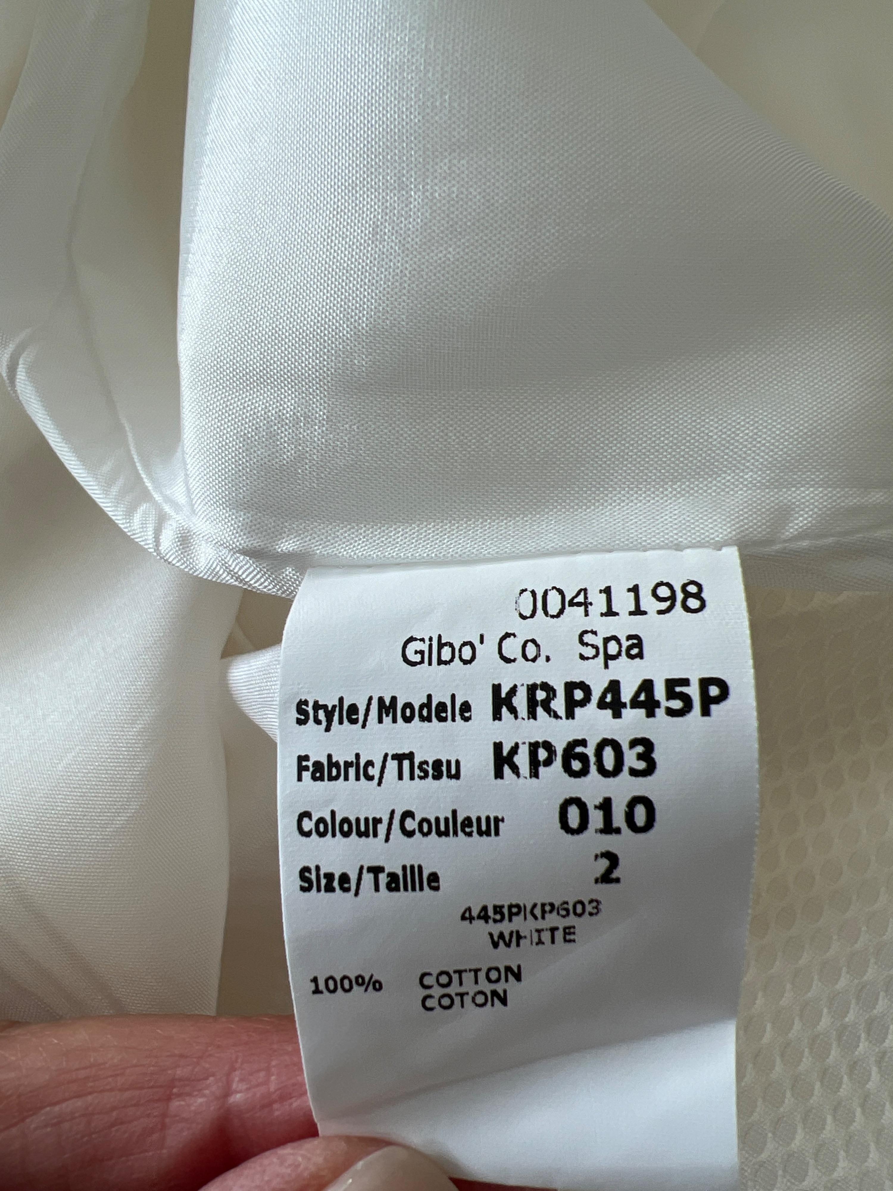 White Oxford cotton short dress