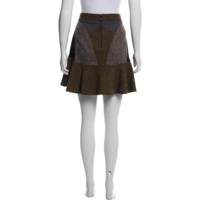 Stella McCartney Patti Tweed Flounce Mini Skirt
