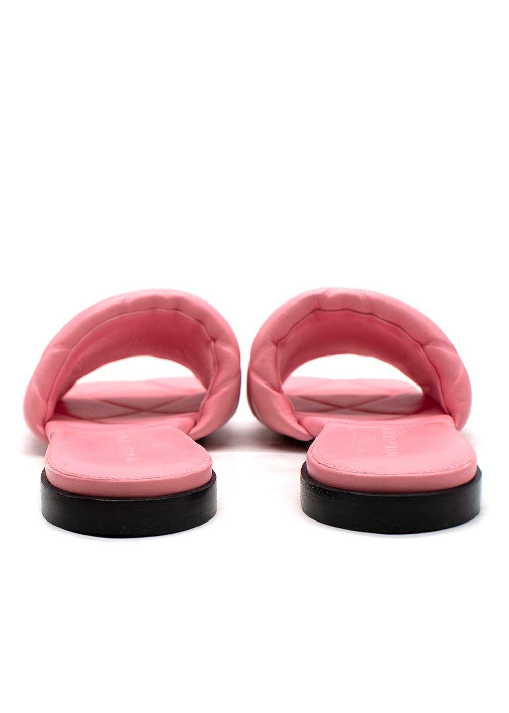 Bottega Veneta Pink Lido Flat Sandals