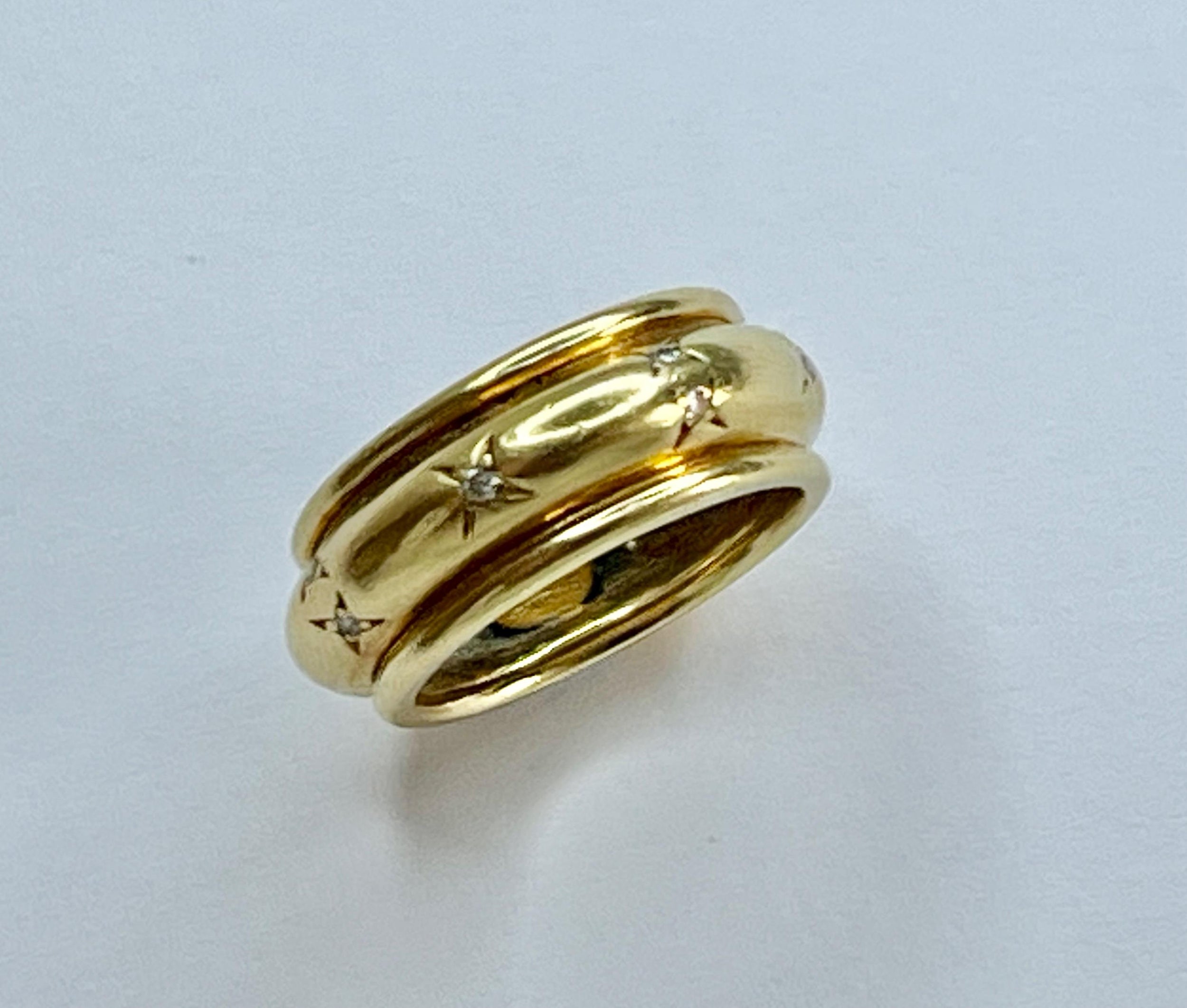 Chaumet 18ct Yellow Gold And Diamonds Eternity Band Size N