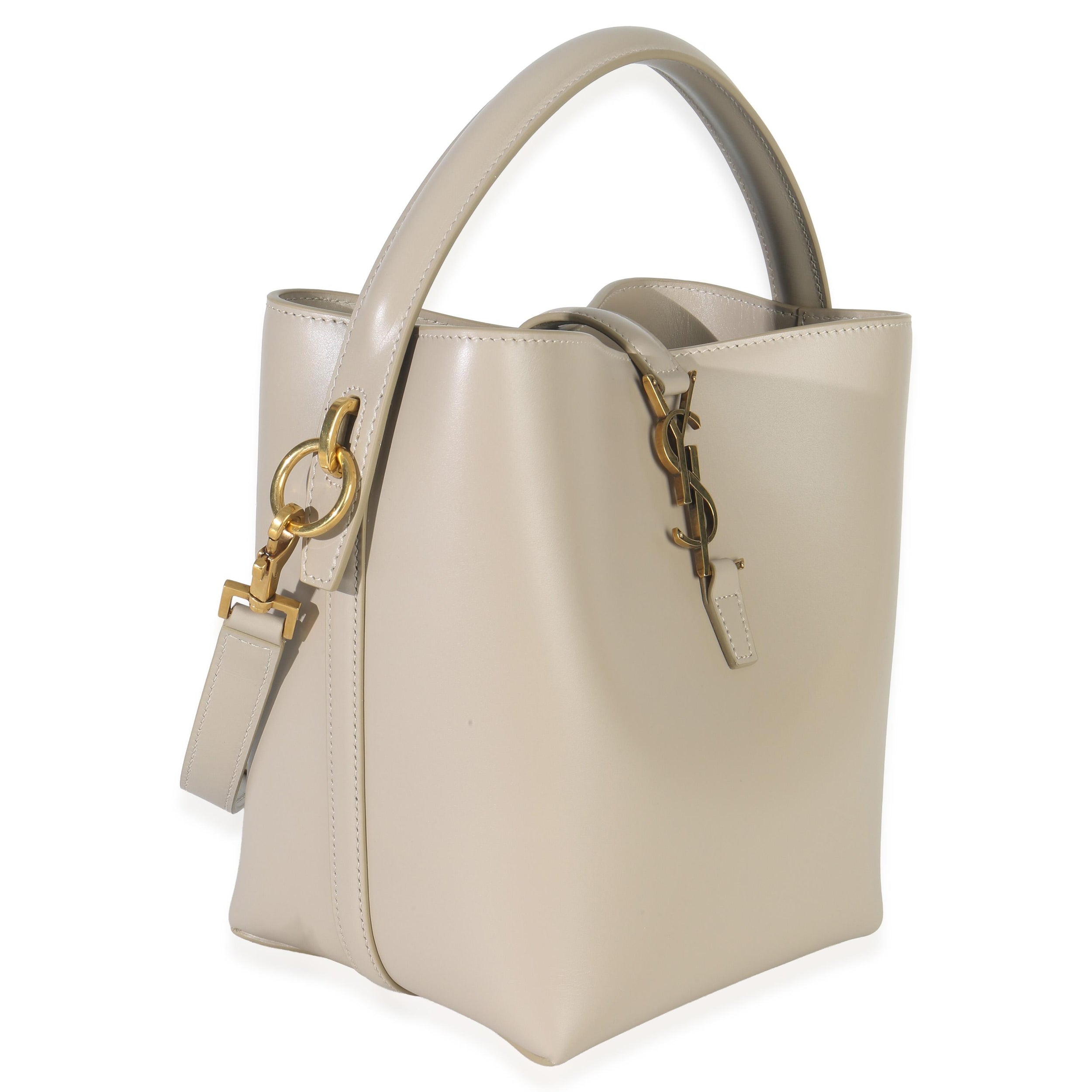 Saint Laurent  Shiny Calfskin Small Le 37 Bucket Bag