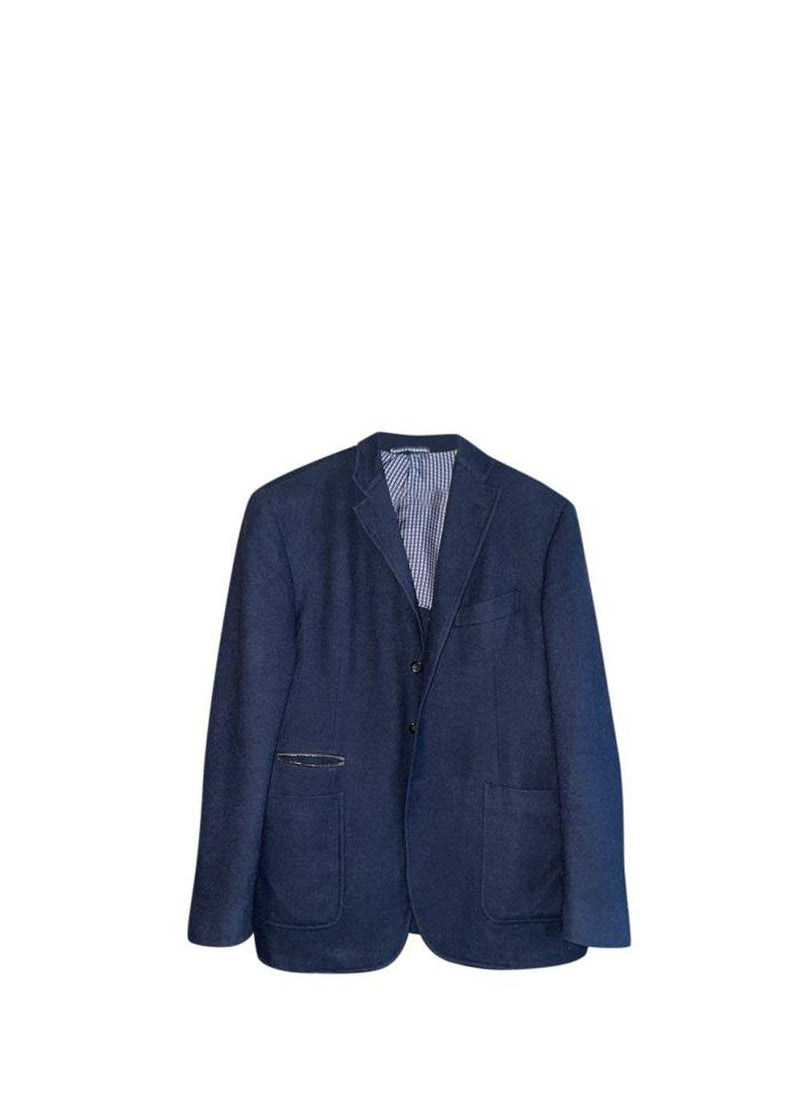 Franck Namani Croc Embossed Patch Detail Cashmere Jacket