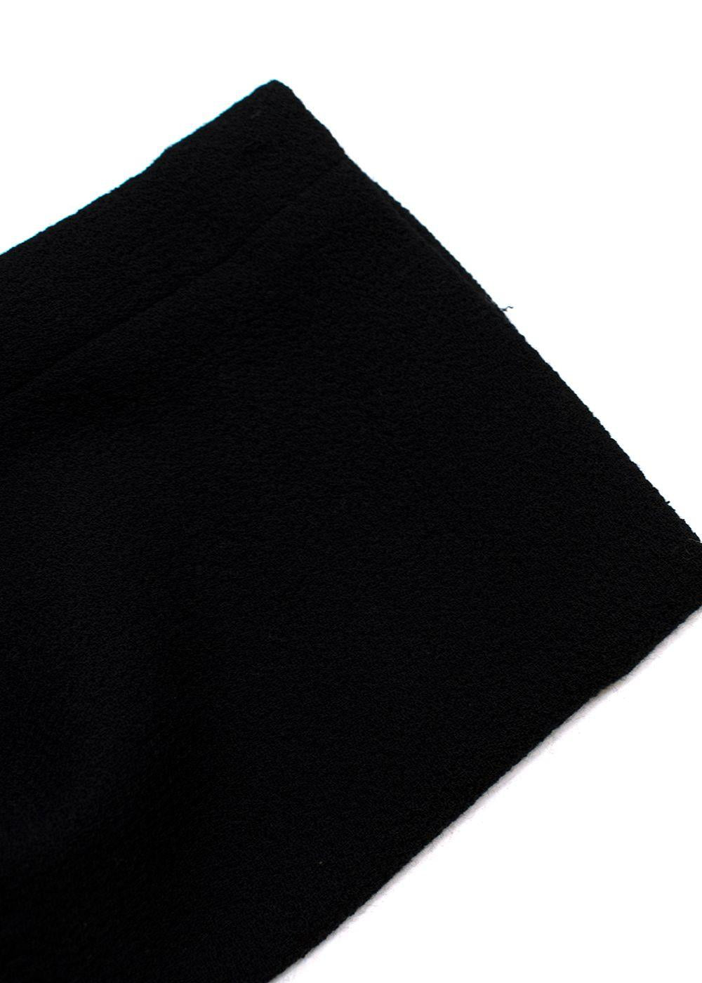 Brandon Maxwell Slim Fit Black Wool Trousers