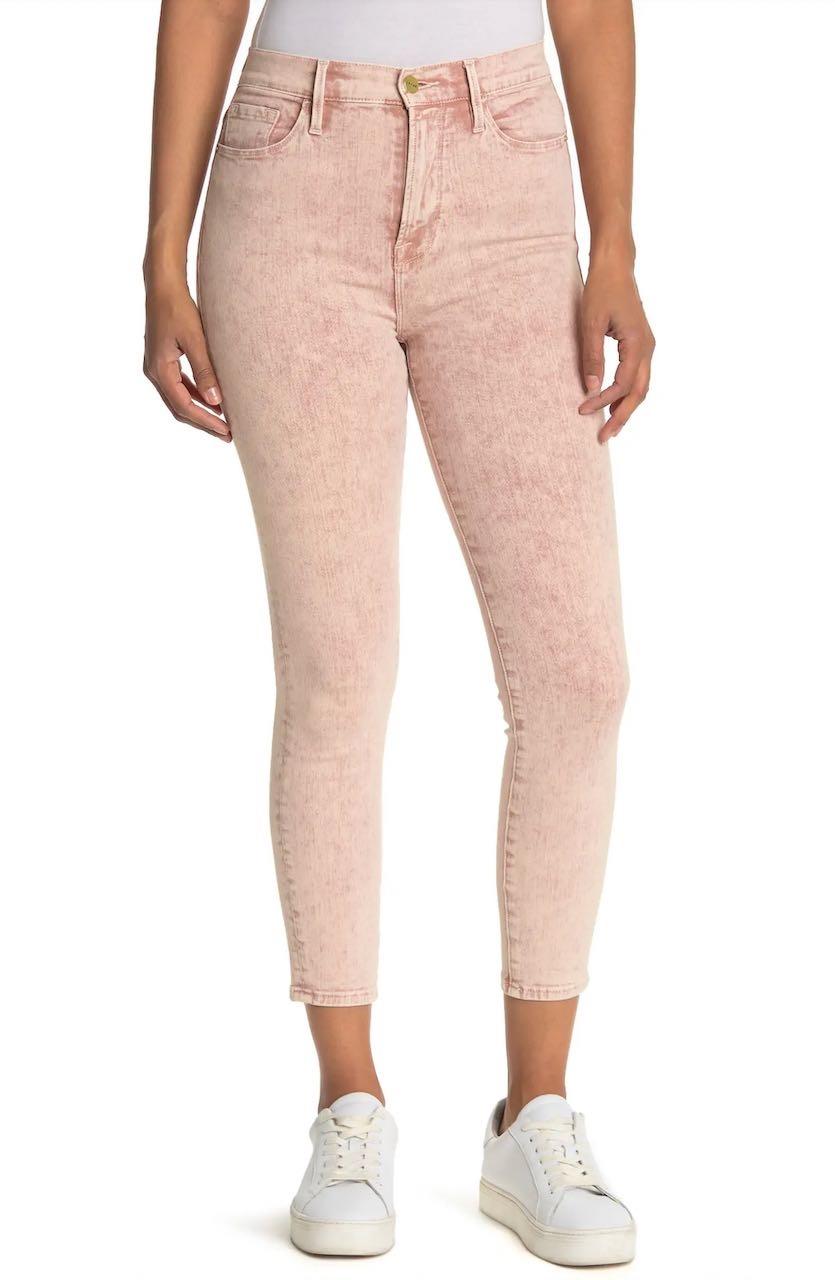 Ali High Rise Blush Cigarette Jeans