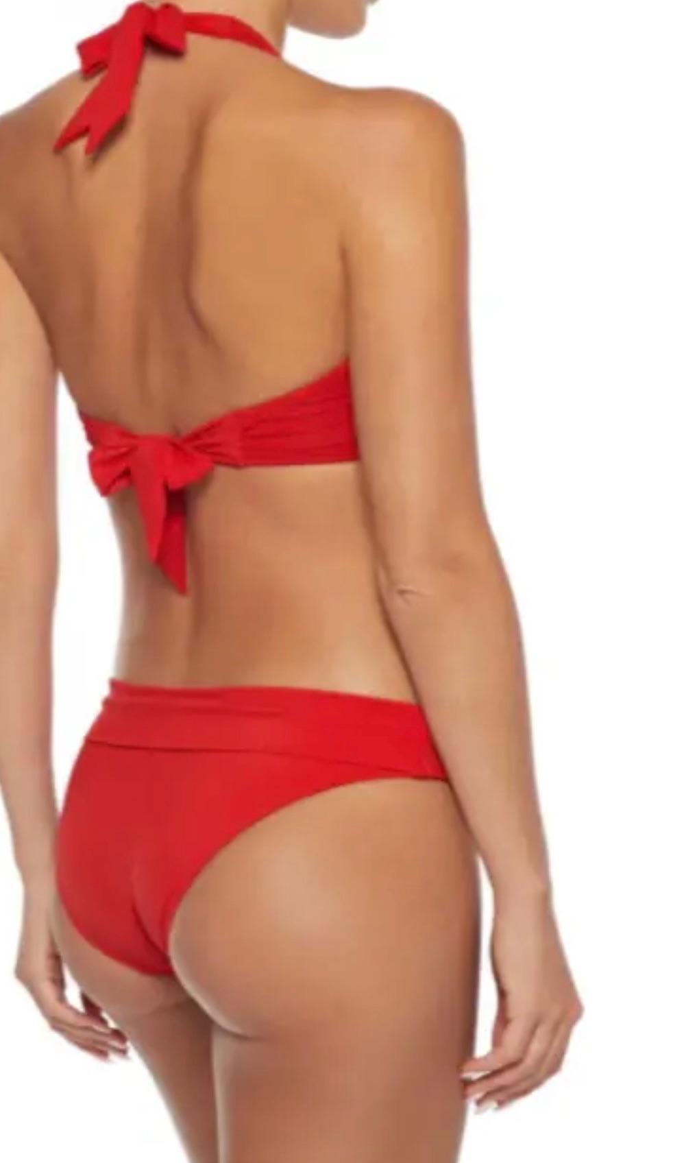 Heidi Klein Shape + Drape Red Bikini