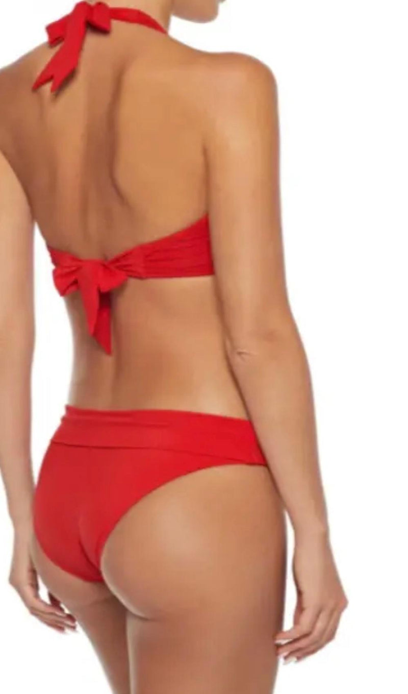 Heidi Klein Shape + Drape Red Bikini