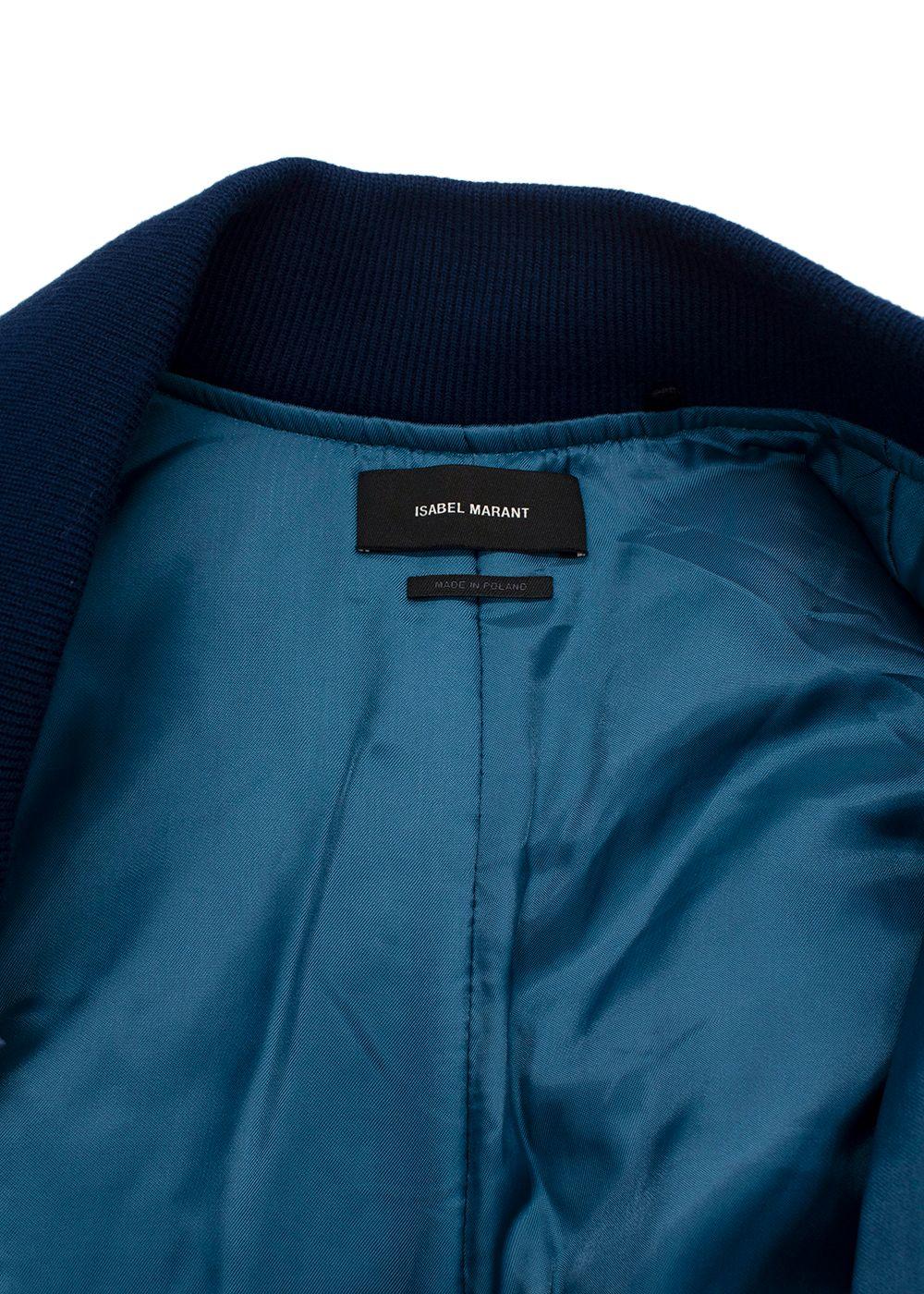 Isabel Marant Blue Kayama Bomber Jacket
