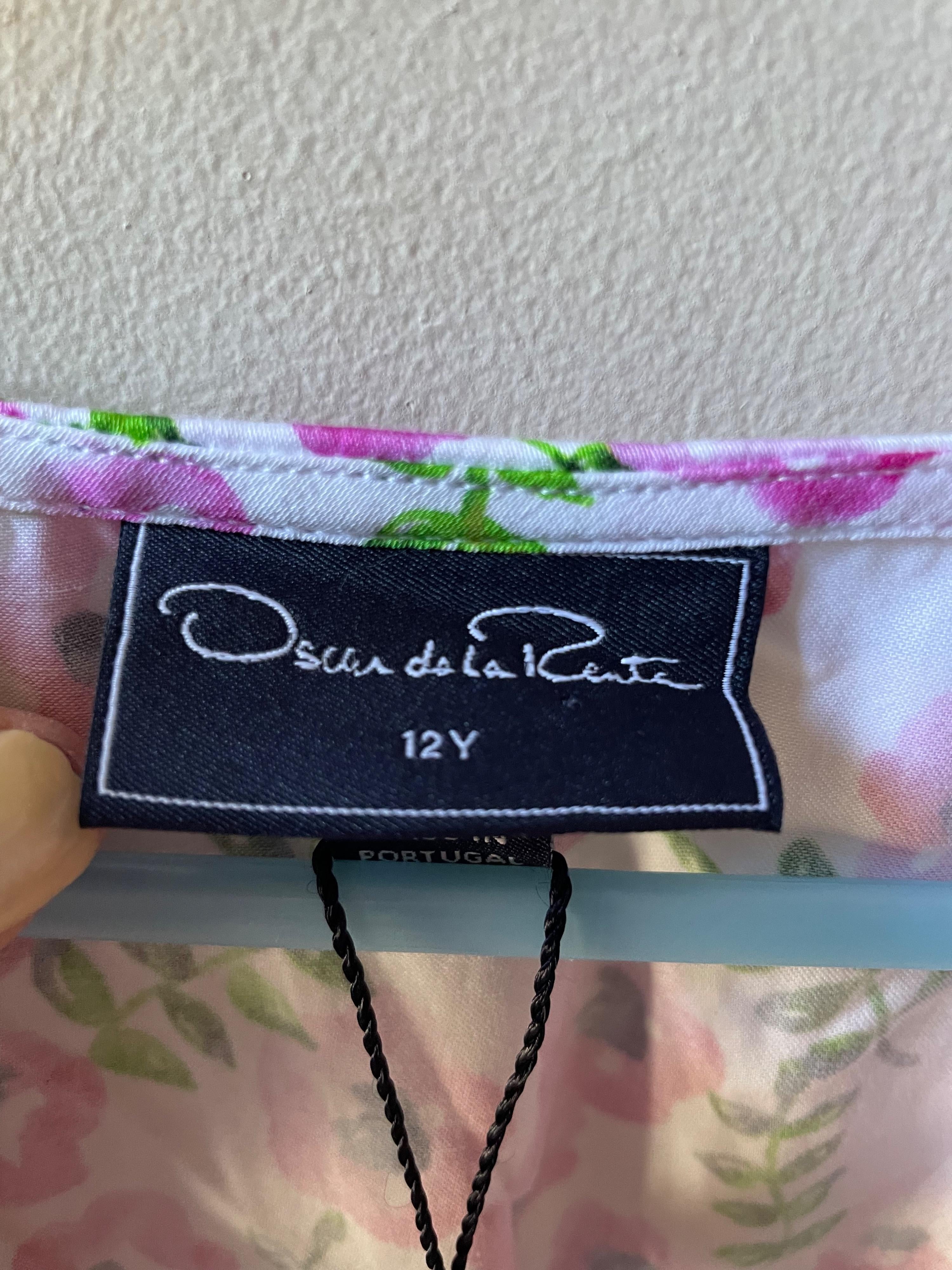 Oscar De La Renta Kids Floral Shift Dress