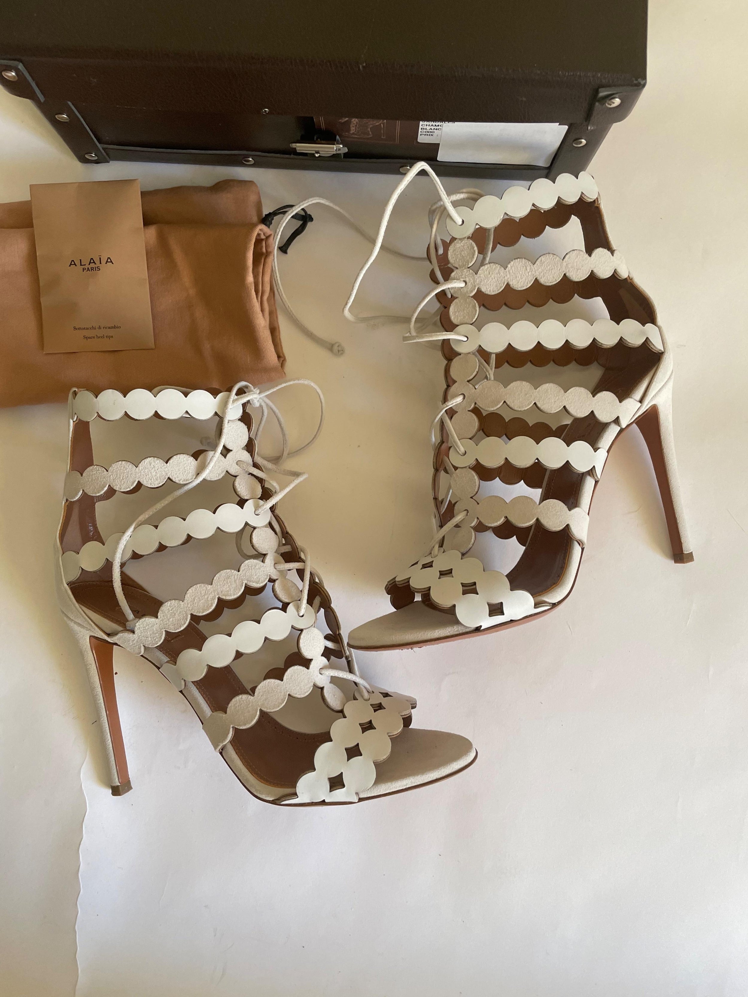 Champagne Lasercut Sandals