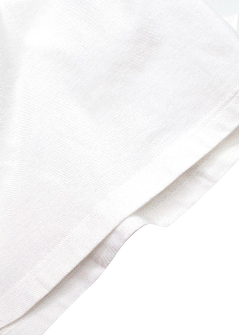 Hermes White Tonal Embossed T-Shirt