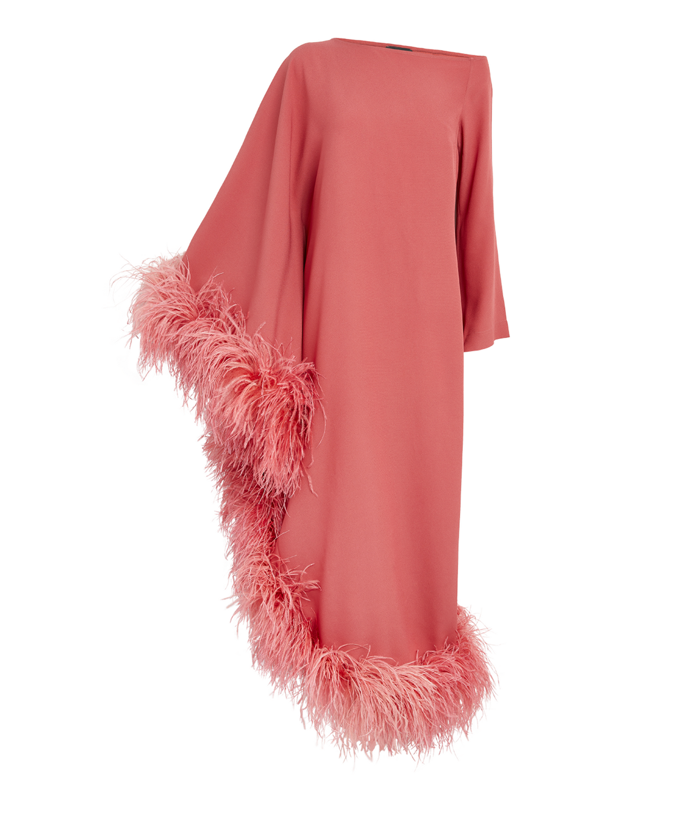 Taller Marmo Ubud Feather-Trim Dress