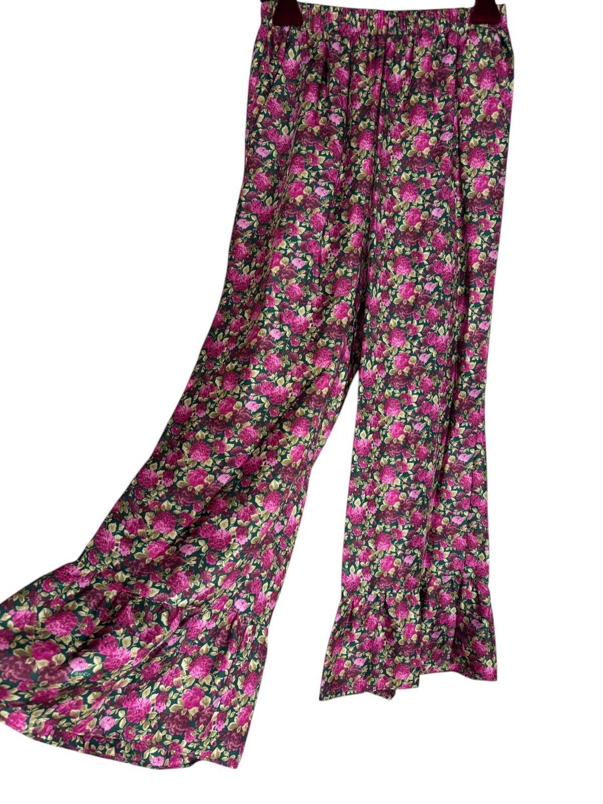 Gucci Floral Silk Trousers