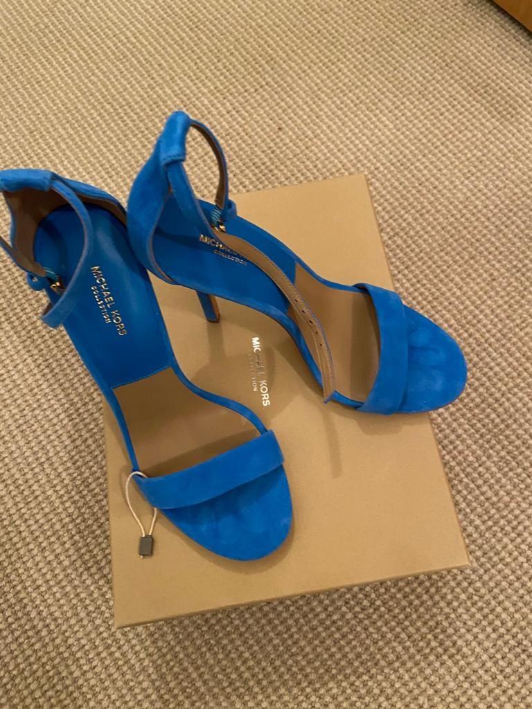 Michael Kors Blue Jacqueline Sandals