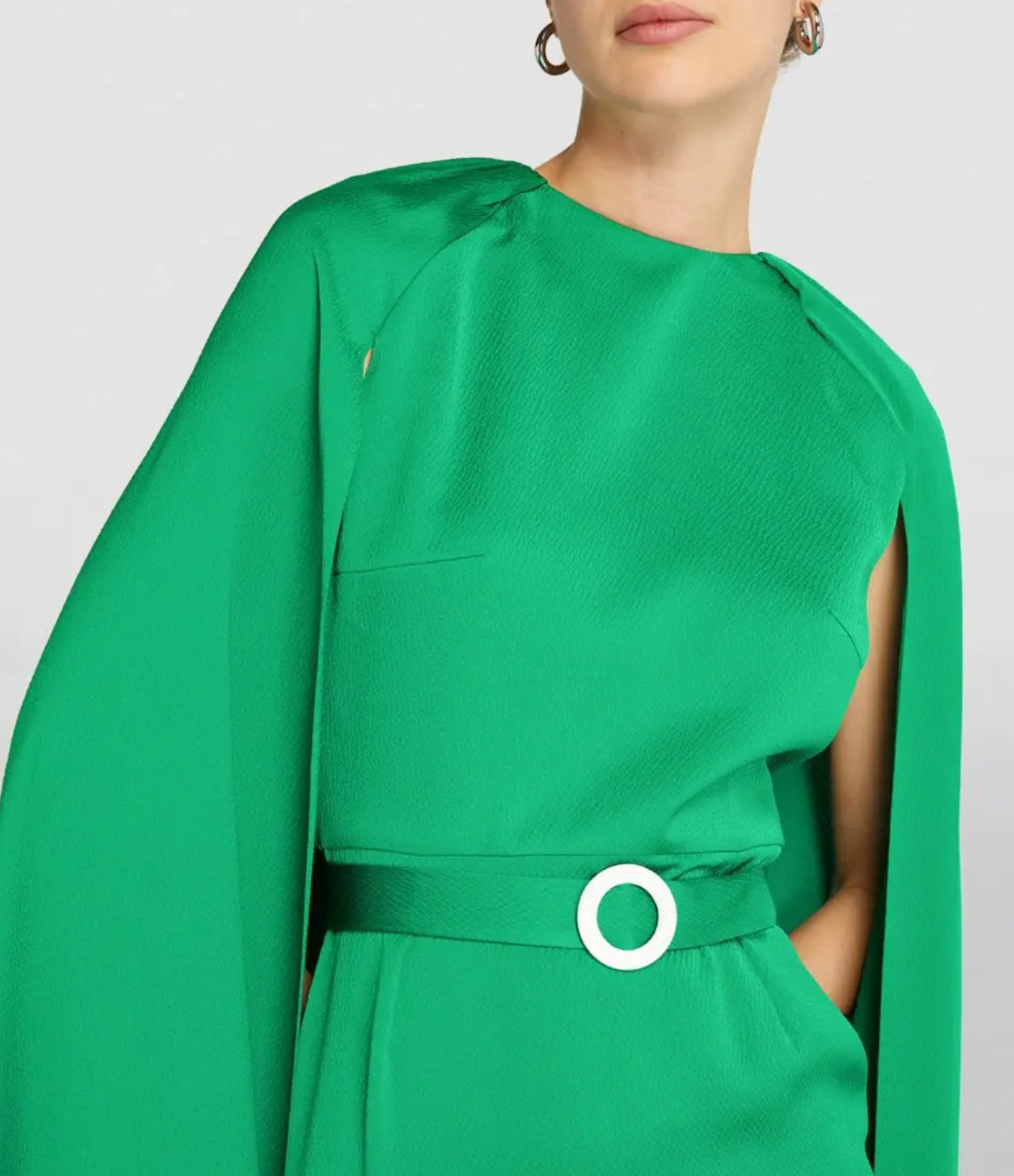 Edeline Lee Mercury Cape Gown
