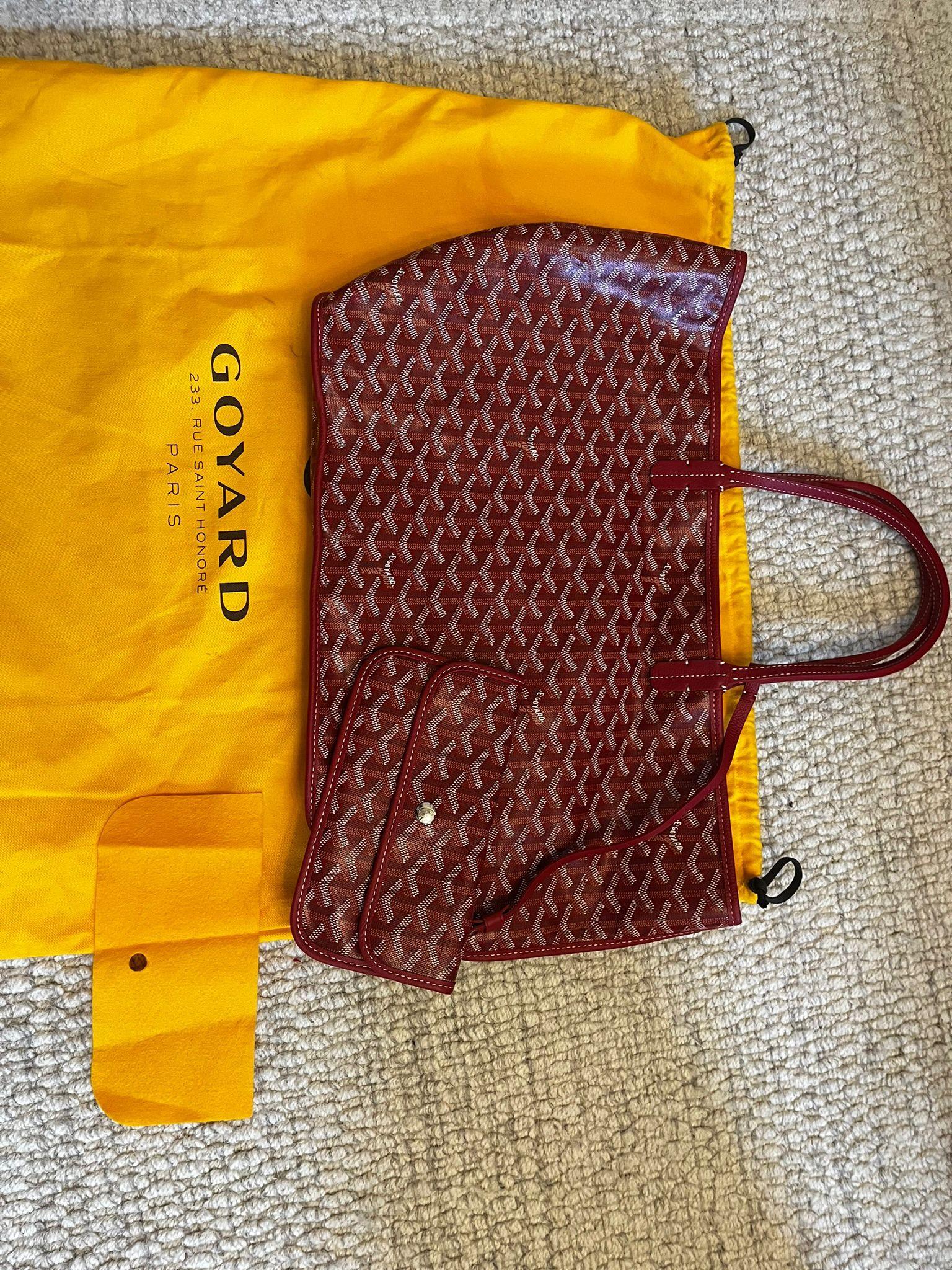 Goyard Red Anjou Reversible Tote Bag